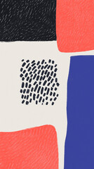 Poster - Abstract Composition: A vibrant geometric composition of shapes and textures, creating a visually stimulating artwork. 
