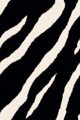 Poster - Zebra Stripes Pattern: An abstract visual featuring striking zebra stripes pattern in alternating black and white creating a bold and dynamic design