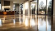 © Zahfran - Polished concrete floor with soft sheen and a minimalist vibe