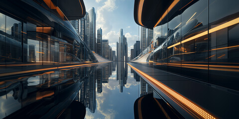 Wall Mural - traffic at night