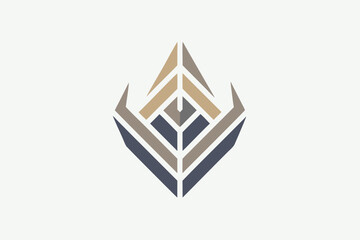 Poster - This design showcases a minimalist logo with subtle geometric elements arranged symmetrically for elegance, Design a minimalist logo incorporating a subtle abstract pattern