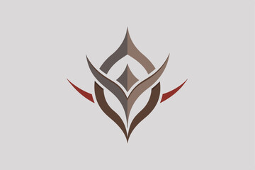 Poster - The design showcases a minimalist logo that integrates a subtle ab shape, emphasizing elegance and simplicity, Design a minimalist logo incorporating a subtle abstract pattern