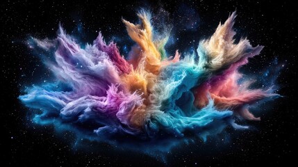 abstract cosmic cloud nebula in space