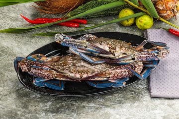 Sticker - Raw blue crab for cooking