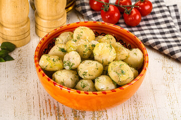 Poster - Young boiled mini potato with dill