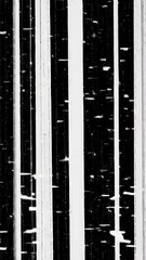 Poster - Abstract digital glitch with vertical lines and modern technological distortion