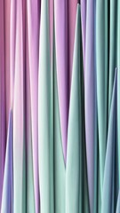 Poster - Abstract gradient lines creating dynamic vertical movement in pastel hues