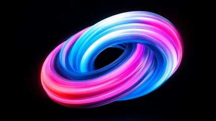 Poster - Light and color create mesmerizing patterns through dynamic movement in an artistic display
