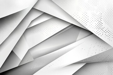 Poster - Abstract geometric design featuring layered textures and soft gradients in shades of white and gray