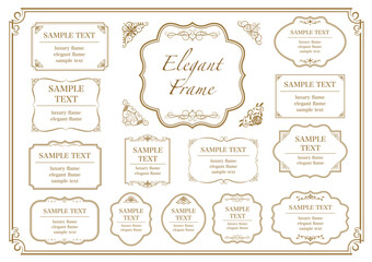 Fototapete - decorative vector borders and corners. vintage frames. floral ornament. vector decor..eps