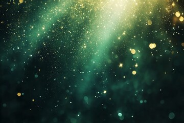 Aufkleber - Stardust and shimmering lights create a magical atmosphere in darkened space