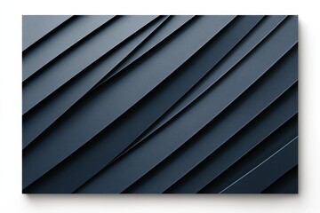 Poster - textures and patterns of layered dark blue material on display showcasing depth and dimension in a m