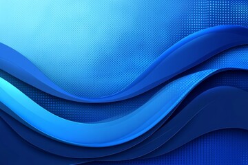 Poster - Dynamic blue wave patterns create a visually captivating background for various design applications