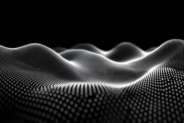 Poster - Exploration of abstract surface patterns in a digital landscape at nighttime