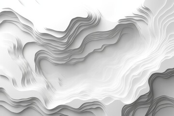 Aufkleber - Abstract white texture with flowing lines creates a serene and modern aesthetic for design projects and backgrounds