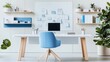© อาริษา วันดี - Modern Home Office Interior with Desk and Stylish Decor Elements