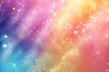 Aufkleber - Colorful abstract background with shimmering lights in soft hues at dusk
