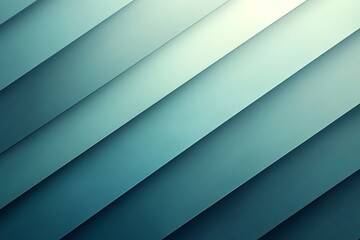 Aufkleber - Abstract design featuring layered blue and green planes in a modern, minimalistic style