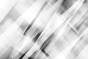 Aufkleber - Abstract monochrome design featuring overlapping translucent shapes creating depth and movement