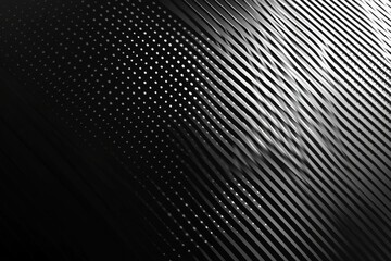 Poster - Abstract pattern with contrasting lines and dots creating a modern visual effect in black and white tones