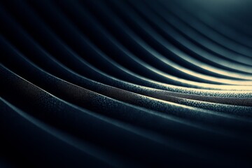 Aufkleber - Textured surface with smooth curves and shadows in a dark setting showcasing design and modern aesthetics