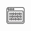 © agv - binary code technology icon vector sign