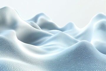 Aufkleber - Waves of textured surface create an abstract landscape with flowing contours under soft light
