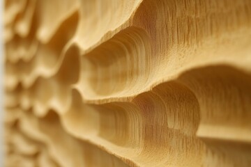 Poster - Detailed view of intricately carved wooden texture showcasing craftsmanship and design elements