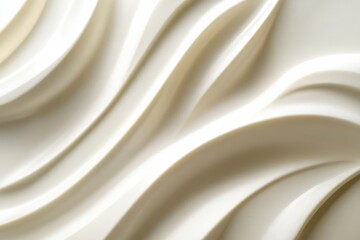 Leinwandbilder - Intricate patterns of creamy texture flow across a smooth surface in soft, natural light