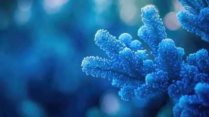 Poster - Soft-focus coral reef-inspired background with blurred blue and turquoise hues.