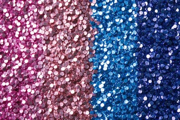 Aufkleber - Colorful glitter arranged in vibrant shades creating a sparkling backdrop for crafts or celebrations