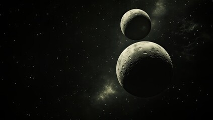 Wall Mural - Cosmic planets in deep space