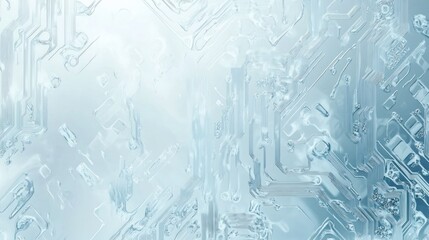 Poster - Abstract translucent circuit board pattern.