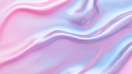 Poster - Abstract pastel background with flowing colors, smooth gradients, and soft waves in pink and blue tones