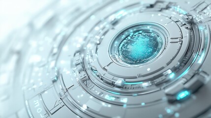 Poster - Futuristic technology globe data center