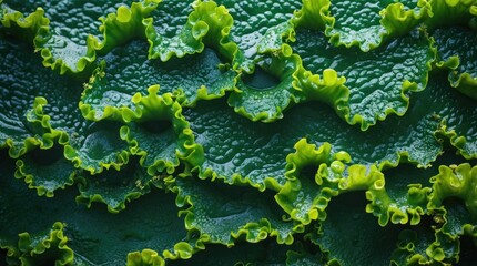 Aufkleber - Vibrant green algae texture background showcasing detailed patterns and natural variations ideal for design and environmental themes.