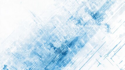 Poster - Abstract blue tech lines; digital network background; website design