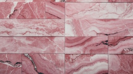 Poster - Pink marble stone texture background for elegant digital wall tiles design and interior decoration projects.