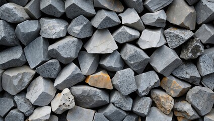 Poster - Granite stones surface texture background showcasing various shades of gray and unique shapes for design and construction projects.