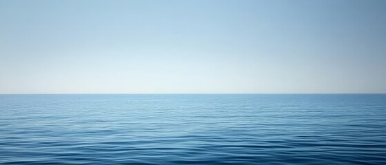 the ocean is calm and clear, with no visible waves or ripples