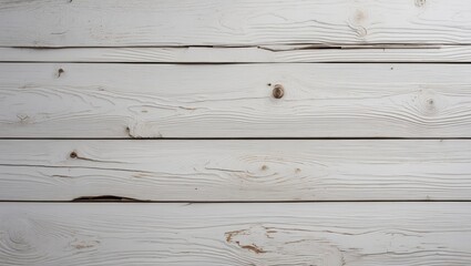 Poster - White rustic wooden panel background with detailed texture ideal for design and decoration projects.