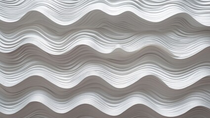Poster - Textured White Paper Background with Undulating Wave Patterns for Stylish Design and Creative Projects