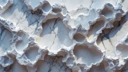 Poster - Intricate white marble texture background with detailed patterns and unique formations for elegant interior design and decor applications