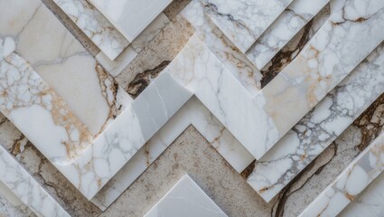 Poster - Elegant natural white marble surface with intricate patterns and textures ideal for modern interior design and architecture projects.