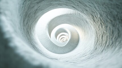 Spiral staircase, white stone, light, depth, architectural design, interior, background, infinity, abstract, website banner