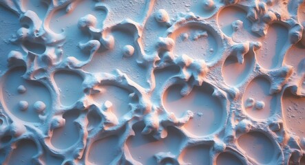 Poster - Textured white metal surface with abstract patterns and subtle color highlights creating a unique artistic background effect.