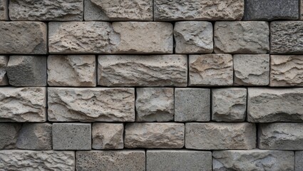 Poster - Stone Wall Texture with Varied Surface Patterns and Natural Stone Colors for Architecture and Design Use