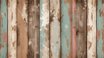 Poster - Vintage wooden texture background in sepia and pastel tones ideal for wallpapers, design projects, and rustic interior decor applications.