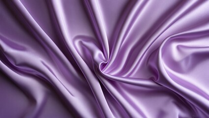 Poster - Lilac satin fabric texture with soft folds creating an elegant background for design and decor projects.