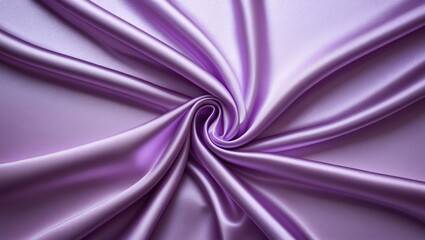 Poster - Satin fabric texture in soft lilac hue with elegant folds creating a luxurious background ideal for design and fashion purposes.
